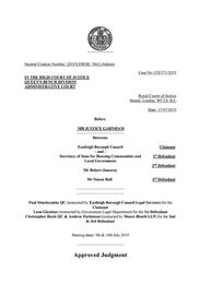 Satchell Lane Judicial Review Dismissed