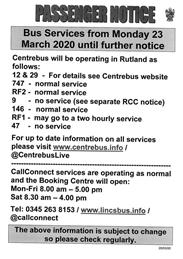 Latest News on Bus Arrangements