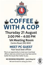Coffee with a Cop - Thursday 21 August