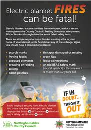 Nottinghamshire Trading Standards FREE Electric Mattress Blanket Testing Events