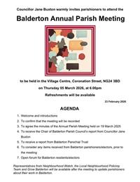 Balderton Annual Parish Meeting