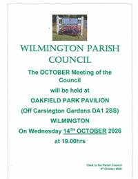 October Meeting of the Council