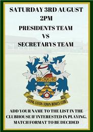 Presidents Team vs Secretarys Team