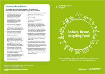 The Reduce Reuse Recycling Fund is now open!