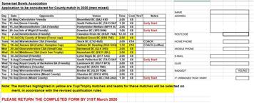 COUNTY MATCH PROGRAMME 2020 (MEN, LADIES AND MIXED)