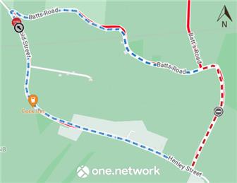 Temporary Road Closure - Batts Road Junction Of Gold Street To Junction With Henley Street, Cobham  - 1st March 2023