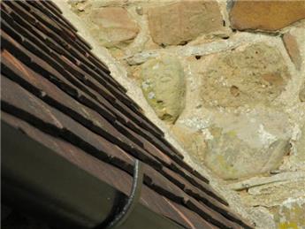 Mysterious face seen in church wall