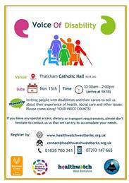 Upcoming Events from Healthwatch West Berkshire