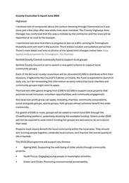 County Councillors Report June 2025