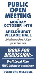 Save the Date - Draft Local Plan Meeting 14th October
