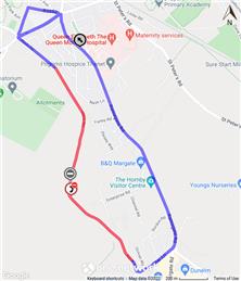 Temporary Road Closure - Nash Road, Margate - 20th April 2022 for 1 Day, Between 09:30 Hours and 15:30 Hours