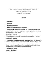 Planning Meeting 29/11/22