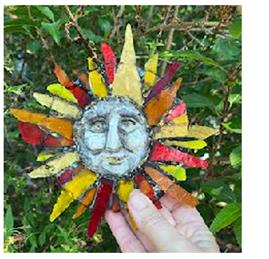 Green Man Garden Plaque with Sarah's Mosaics