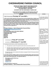 Annual Governance Accountability Return 2024-25 - Exercise of Public Rights