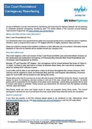 RESURFACING WORKS PLANNED FOR THE HOO PENINSULA