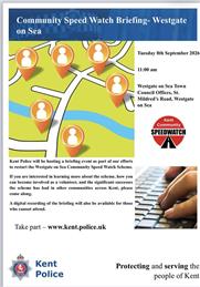 Community Speed Watch Briefing - 8th September