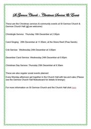 Christmas Services & Events