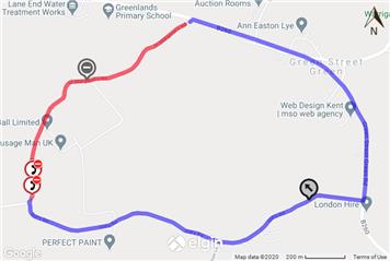 Temporary Road Closure - St Margaret's Road, Darenth & South Darenth - 20th October 2020 for 1 day