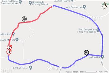 Temporary Road Closure - St Margaret's Road, Darenth & South Darenth - 20th October 2020 for 1 day