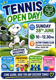 Sunday 28th June  :COME and MEET US at our OPEN DAY