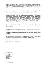 Road Closure Notice