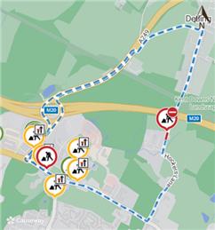 FURTHER WORKS -Temporary Road Closure - Hockers Lane, Detling - 19th October 2026