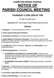 Parish Council Meeting Thu 4 Jun 26