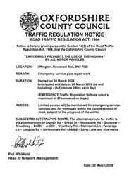Road Closure