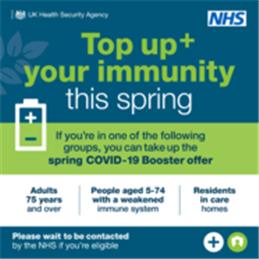 Covid-19 Spring Booster for vulnerable people