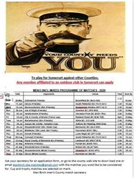 SBA Men's and Mixed Fixtures May-Aug 2020