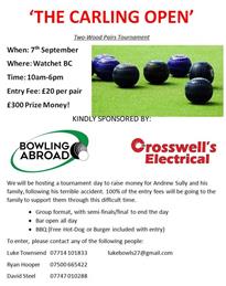 Bowls Tournament for Andrew Sully