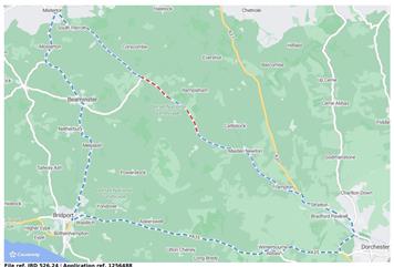 Temporary Traffic Management Order of A356 for October 2024