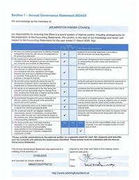 Annual Return & Annual Governance Statement