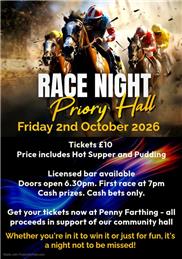 Priory Hall Race Night