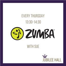 New Timing for Zumba with Sue on Thursdays