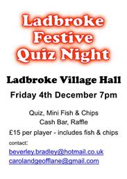 Festive Quiz Night, 4th December 2026
