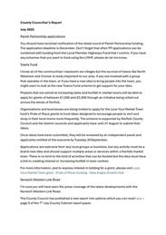 County Councillors Report July 2025