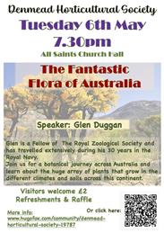 Talk on Tuesday 6th May :- The Fantastic Flora of Australia