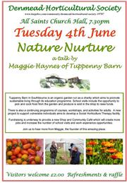 Talk on Tuesday 4th June :- Nature Nurture