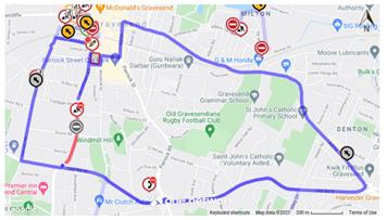 Temporary Road Closure - A227 Wrotham Road, Gravesend - 22nd July 2021 for 44 days