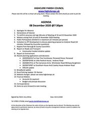 HPC Meeting 08/12/20 @7:30pm