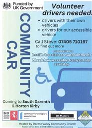 Coming Soon - The Community Car, Volunteer Drivers Needed - 14 January 2025