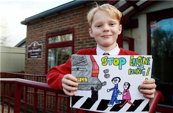 Pupils get arty to take on air pollution