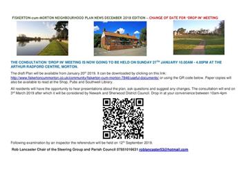 Change of date for Neighbourhood Plan 'Drop In' Event