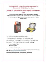 Defib Training session