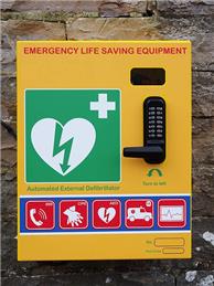 Community Notice - Andrews Hall Defibrillator