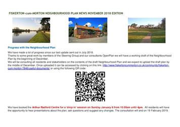 Latest Neighbourhood Plan Bulletin - November 2018