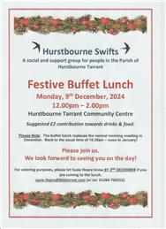 Hurstbourne Swifts - Festive Buffet Lunch