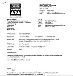 Planning Application REF:  TM/18/02900/TNCA