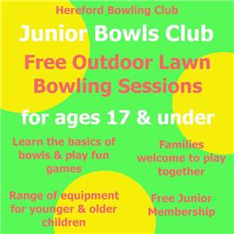 Free Junior Outdoor Bowling Sessions
